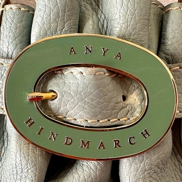 Anya Hindmarch Mint Green Leather Buckle Shoulder Bag - Picture 2 of 10